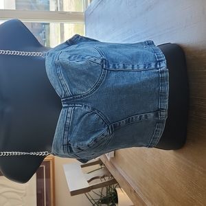 NWT ADORABLE GUESS DENIM TOP